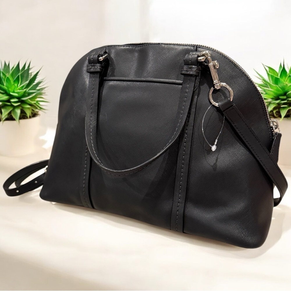 Coach Black Peyton Cora Domed Satchel Convertible Crossbody EUC with Dust Bag - Picture 3 of 15
